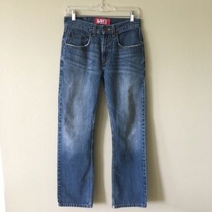 Levi’s high rise straight leg jeans 28x27